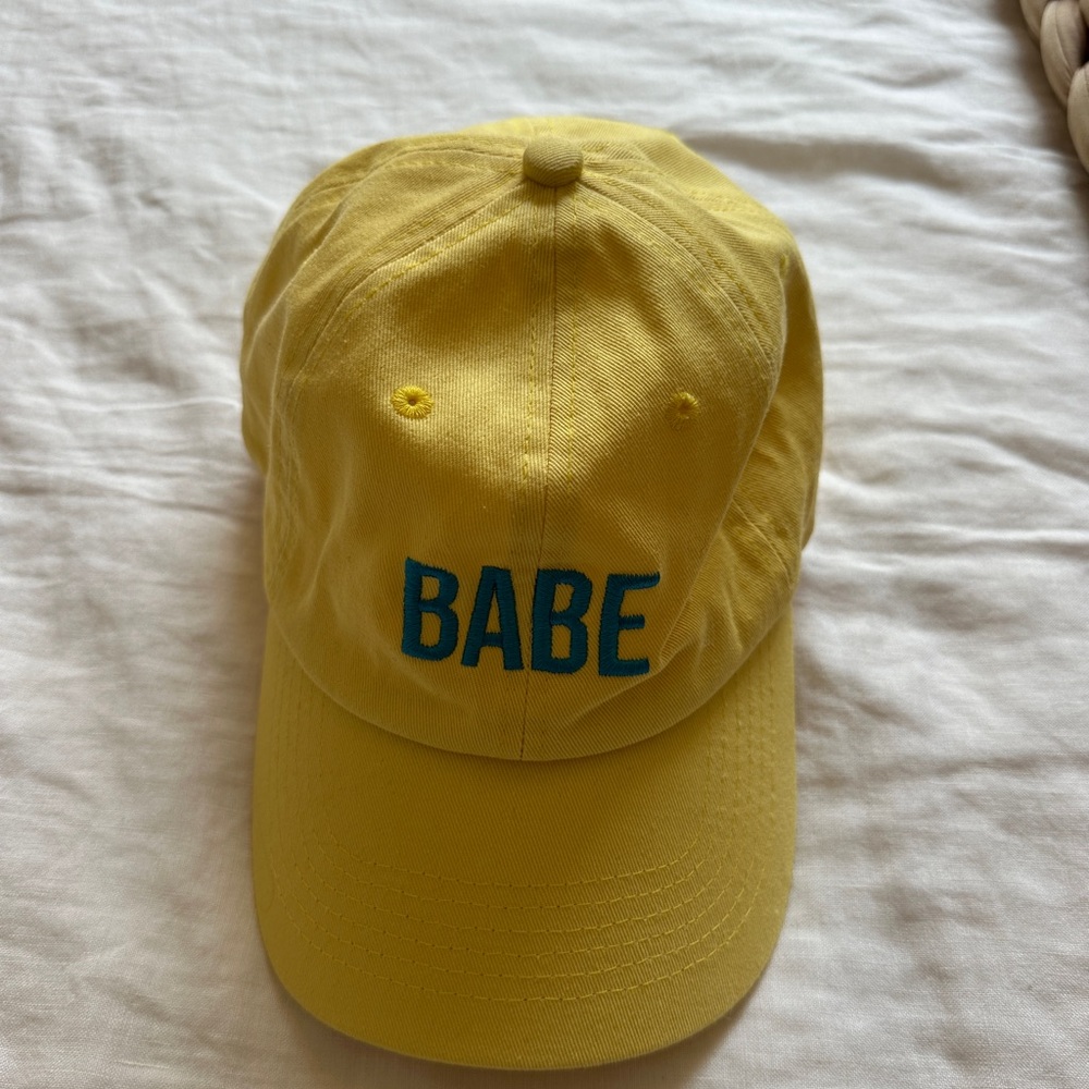 BABE Yellow Baseball Hat